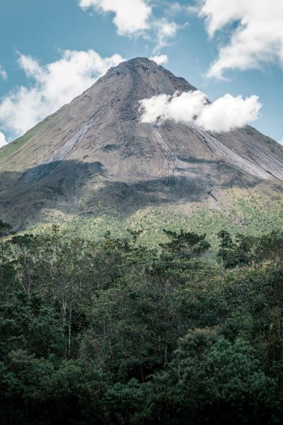 Forest and Volcano Mountain in Costa Rica