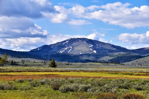 View of a mountain in Montana