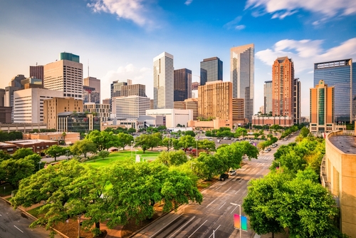 Houston Texas City Skyline