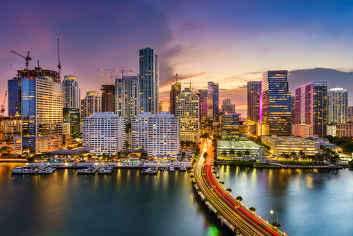 Miami City Skyline