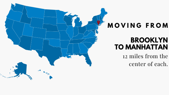 Moving from Brooklyn to Manhattan