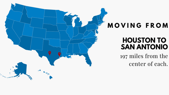 Moving from Houston to San Antonio