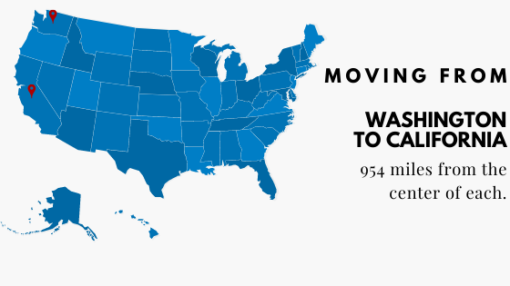 Moving from Washington State to California